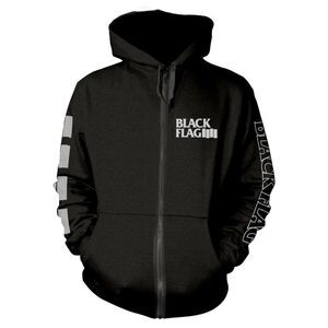 Black Flag Unisex Adult Logo Full Zip Hoodie / Black